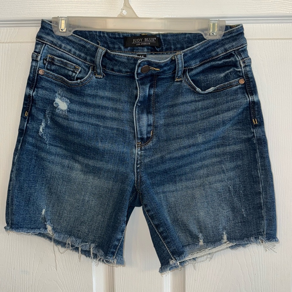 Judy Blue Blue Distressed Jean Shorts